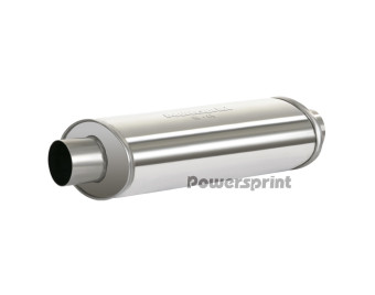 Powersprint Schalldämpfer einflutig oval 450 mm Länge Powersprint Schalldämpfer einflutig oval 450 mm Länge